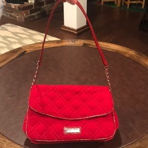 NWOT Vera Bradley Red Quilted Fabric Handbag